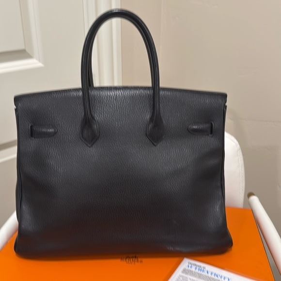 Birkin 35 Black Togo leather. comes with certificate of authenticity - Picture 3 of 7